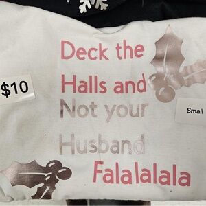 Gildan White and Pink Long Sleeve Tee